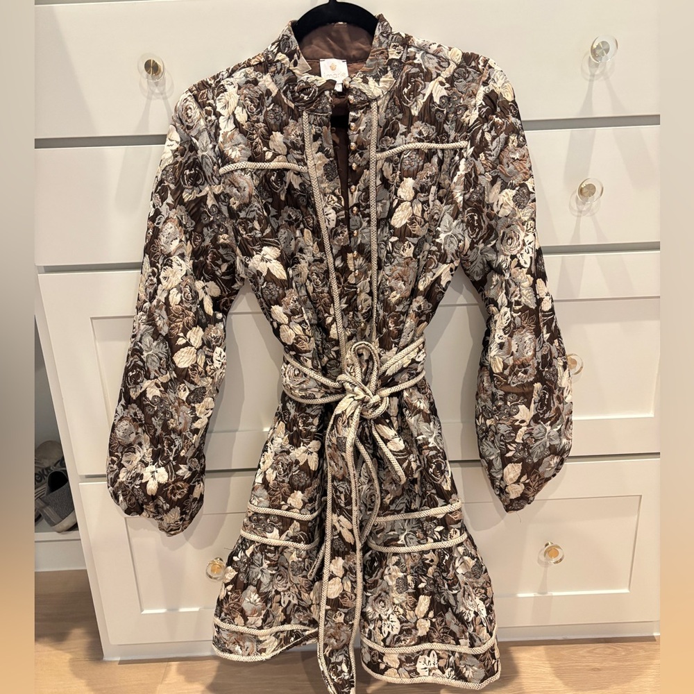 J. Marie - Bridget Long Sleeve Jacquard Button Front Dress - like new 2025 line